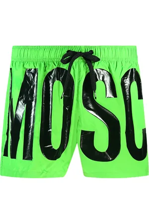 Moschino Mens Large Black Logo Swim Shorts - Size Large