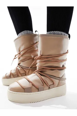 Napapijri Womens River boots in -Neutral - Size UK 5