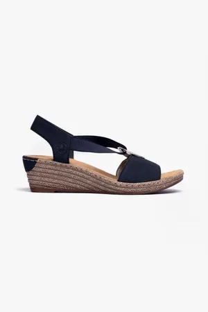 Rieker Womens 624H6-14 Ladies Slingback Wedge Sandals - Size UK 7.5