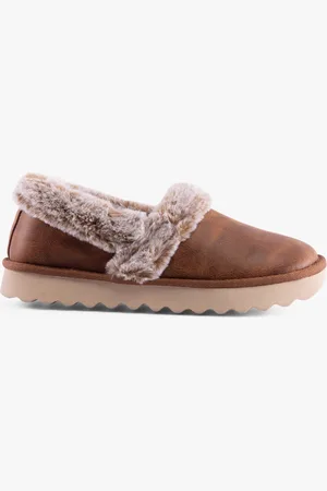 Skechers 169027/CSNT COZY UP Womens Slippers Chestnut - - Size UK 6.5