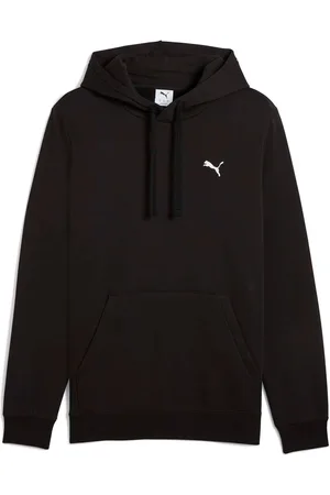 PUMA Mens Small Logo Hooded Sweat in Cotton - Size Medium