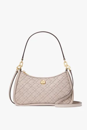 Kate Spade Womens Kayla Woven Leather Small Convertible Shoulder Bag - - One Size