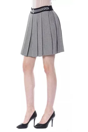 Byblos WoMens Chic Monochrome Tulip Skirt - Viscose - Size EU 38 (Womens)