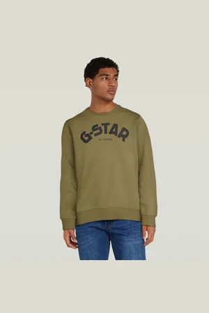 G-Star Mens G-Star RAW Puff Logo Print Crew Sweater - Cotton - Size X-Small