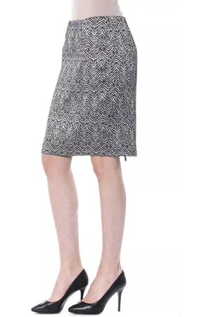 Byblos WoMens Elegant Monochrome Tube Skirt - Viscose - Size EU 42 (Womens)