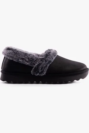 Skechers 169027/BLK COZY UP Womens Slippers - Size UK 6.5