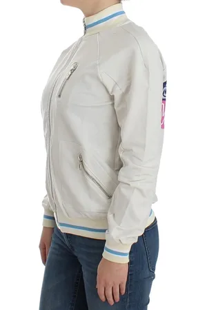 John Galliano WoMens Mock Zip Cardigan Sweatshirt Sweater Cotton - Size Medium