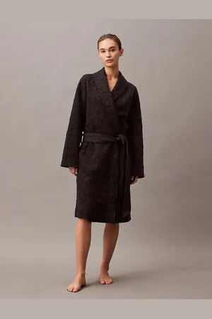 Calvin Klein MODERN TERRY QUILTED Womens Bathrobe - Size Medium/Large