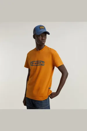 G-Star Mens G-Star RAW Destroyed Old Skool Logo T-Shirt - Cotton - Size Medium
