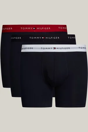 Tommy Hilfiger SIGNATURE COTTON ESS Mens 3 -Pack Boxer Briefs Multicoloured - - Size Small