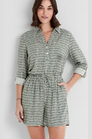 Tog 24 Kadina Womens Shirt Long Sleeve - Dash Print Viscose - Size 12 UK