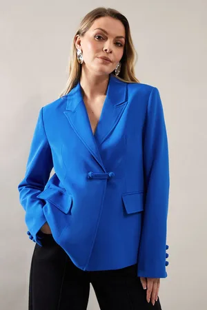 wallis Womens Fastening Detail DB Blazer - - Size 18 UK