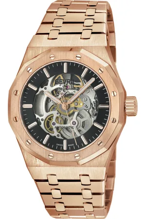 Gevril 49422B Mens Gotham Swiss Made Automatic, PO24 Skeleton Watch - - One Size