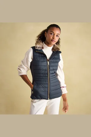 Joules BECKLEY Womens Gilet Dark Navy - - Size 8 UK
