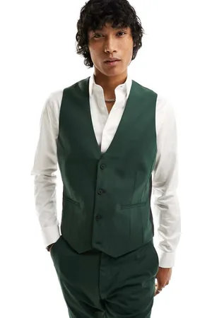 ASOS Mens skinny suit waistcoat in dark - Size 40R