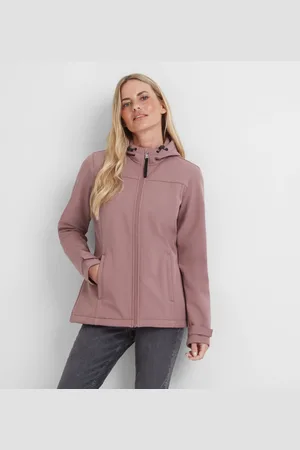 Tog 24 Keld Womens Softshell Hooded Jacket - Mauve - - Size 8 UK