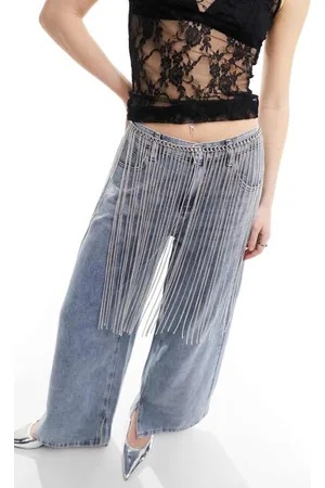 ASOS Womens Limited Edition chain fringe belt in - Size XXS/X-Small