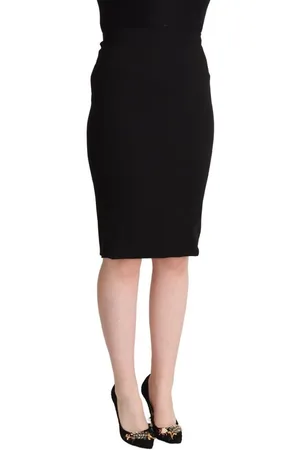 Dolce & Gabbana WoMens High Waist Knee Length Pencil Cut Skirt Viscose - Size EU 38 (Womens)