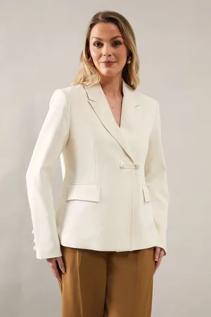 wallis Womens Fastening Detail DB Blazer - - Size 12 UK