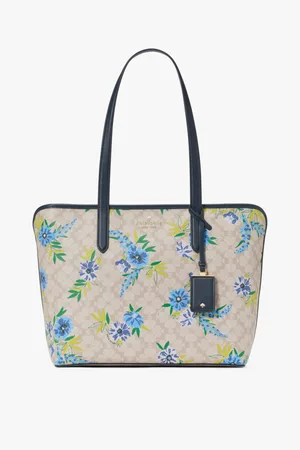 Kate Spade Womens Flower Festival Floral Toss Large Tote - - One Size