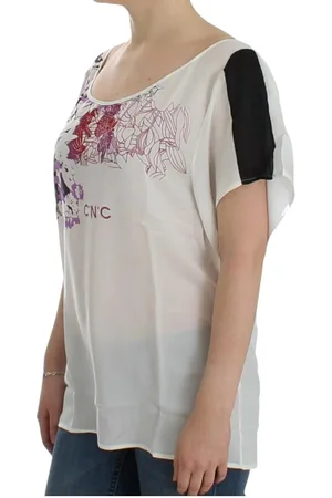 Costume National WoMens motive print blouse - Size Medium