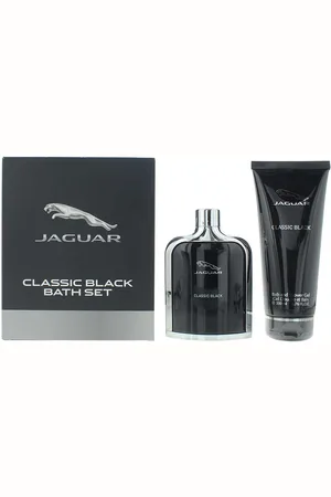 Jaguar Mens Classic Black Eau de Toilette 100ml + Bath & Shower Gel 200ml Gift Set - One Size