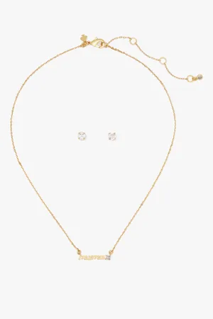 Kate Spade Womens Pendant And Studs Set - Boxed - - One Size