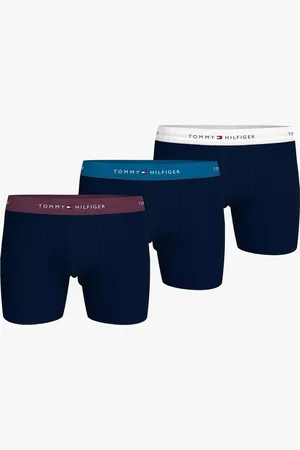 Tommy Hilfiger SIGNATURE COTTON ESS Mens 3 Pack Boxer Briefs Multicoloured - - Size Small
