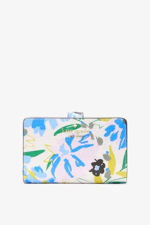 Kate Spade Womens Madison Festival Floral Printed Boxed Medium Compact Bifold Wallet - - One Size
