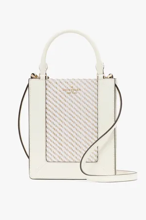 Kate Spade Womens Lena Two Tone Straw Mini Tote - - One Size