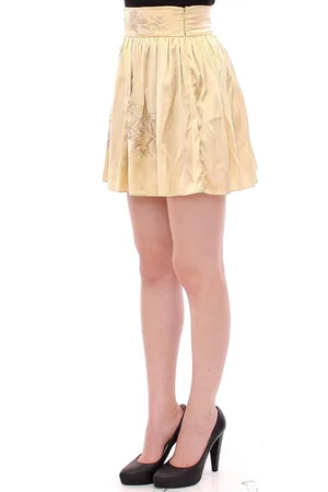 ANDREA INCONTRI WoMens Floral Embroidery Mini Skirt Viscose - Size EU 42 (Womens)