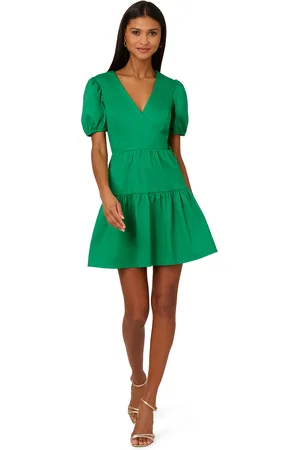 Adrianna Papell Womens Stretch Cotton Short Dress in - Size 14 UK