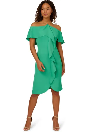 Adrianna Papell Womens Neck-Chain Short Dress in - Size 8 UK