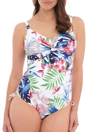 Fantasie Womens Santa Catalina Twist Front Adjustable Leg Swimsuit Depths Nylon - Size 32D