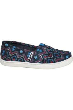 TOMS Childrens Unisex Classic Multicolor Kids Espadrilles - Textile - Size UK 11.5 Kids