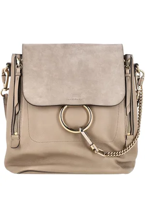 Chloé Pre-owned Womens Chloé Faye Backpack in Leather and Suede - One Size