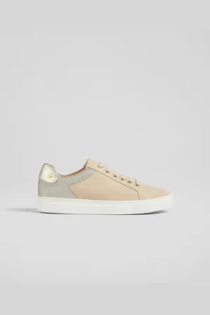 LK Bennett Womens Signature Flats, /Gold - Size UK 5