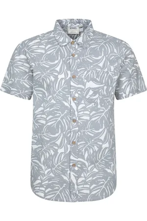 Mountain Warehouse Mens Tropical Short-Sleeved Shirt Cotton - Size 2XL