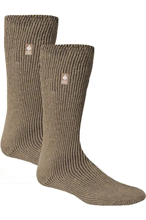 Heat Holders Mens 2 Pack Original Thermal Brushing Socks - - Size UK 6-11