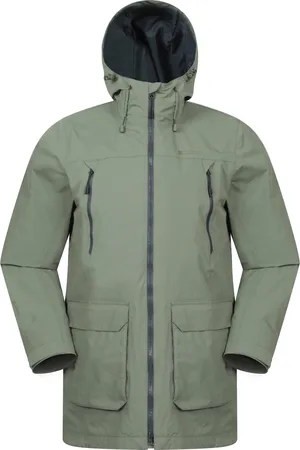 Mountain Warehouse Mens Hastings Long Waterproof Jacket - Size Large
