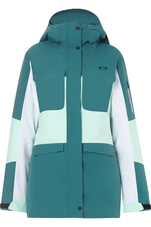 Oakley Womens Sleve BlueWhite Women Moonshine Insulated 2L 10K Hoodie Jacket 511738 6A9 - - Size X-Small