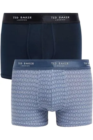 Ted Baker Thornb 2-Pack Of Printed Mens Cotton Trunks - - Size Small