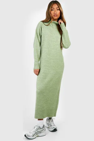 Boohoo Womens Soft Knit Fine Gauge Midaxi Dress - - Size 10 UK