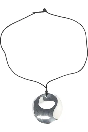 Tiffany & Co. Pre-owned Womens & Co Round Pendant Cord Necklace in Metal - One Size