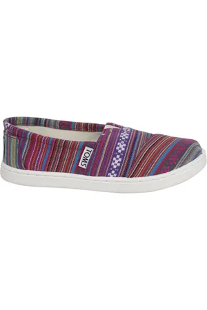 TOMS Childrens Unisex Classic Multicolor Kids Espadrilles - Textile - Size UK 12 Kids