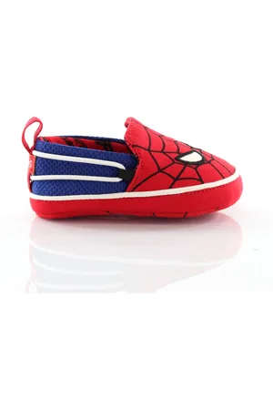TOMS Childrens Unisex x Marvel Spiderman Face Print Tiny Lima Slip On Shoes - Kids - Textile - Size UK 1.5
