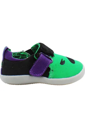 TOMS Childrens Unisex x Marvel Hulk Kids /Black Plimsolls - Size UK 2