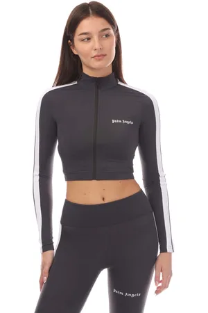 Palm Angels Womens Long Sleeve Training Top in White - Size 10 UK