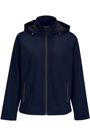 Sols Womens/Ladies Race Hooded Soft Shell Jacket (French ) - Size Medium