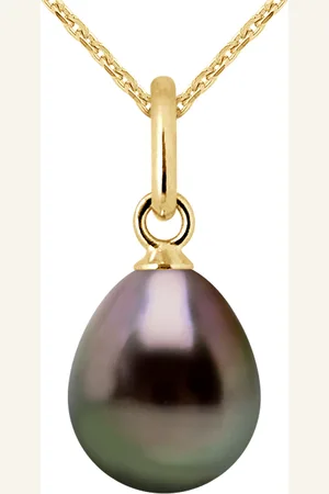 Diadema Womens - Pendant - Yellow Gold and Tahitian Pearl - - One Size